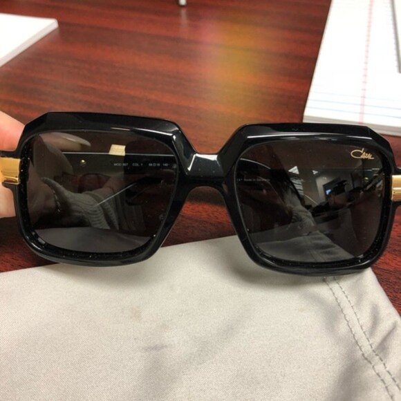 Cazal Other - Authentic Cazal 607 Sunglasses Black Gold Grey Lenses